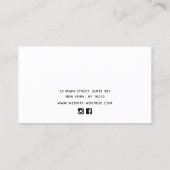 Black Gold Earring Display Business Card 名刺 (裏面)