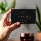 Black & Gold Elegant Customer Reward Punch ロイヤリティカード