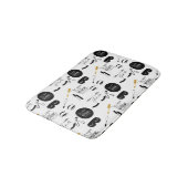 Black Gold Eyelashes Glam バスマット (アングル)