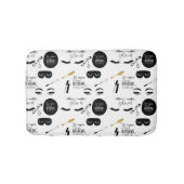 Black Gold Eyelashes Glam バスマット (正面)