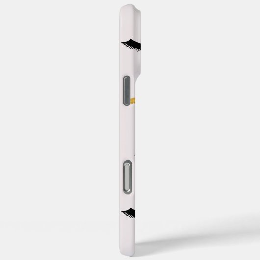 Black Gold Eyelashes Glam Birthday Case-Mate iPhoneケース (裏面 / 右)