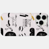 Black Gold Eyelashes Glam Birthday Case-Mate iPhoneケース (裏面 (横))