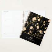 Black Gold Floral Elegance Trendy 2026  planner プランナー手帳 (ディスプレー)