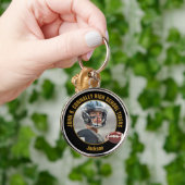 Black Gold Football Player Photo Commemorative キーホルダー (手)