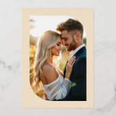 Black & Gold Gatsby Art Deco Wedding 箔招待状 (裏面)