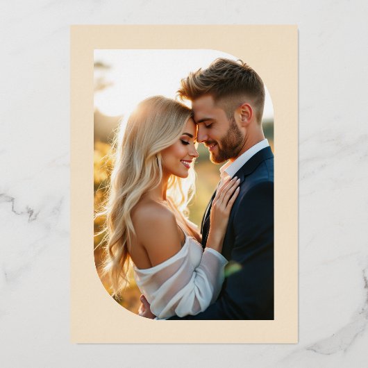 Black & Gold Gatsby Art Deco Wedding 箔招待状 (裏面)