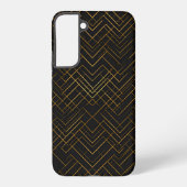 Black Gold Geometric Samsung Galaxyケース (裏面)