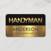 Black Gold Handyman Signage Layers 名刺 (正面)