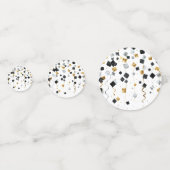 Black Gold Happy New Year Confetti コンフェッティ (裏面)