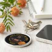 Black Gold High School Basketball Player Photo キーホルダー (側面)