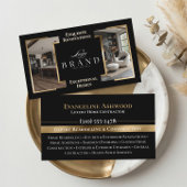 Black Gold Home Remodeling Contractor Custom Logo 名刺