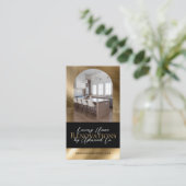 Black Gold Home Renovation Contractor Arch Photo 名刺 (スタンド正面)