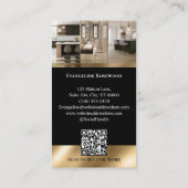 Black Gold Home Renovation Contractor Arch Photo 名刺 (裏面)