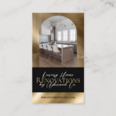 Black Gold Home Renovation Contractor Arch Photo 名刺 (正面)
