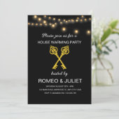 Black Gold Homewarming Invitation 招待状 (スタンド正面)