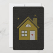 Black Gold Housewarming Invitation Editable 招待状 (裏面)