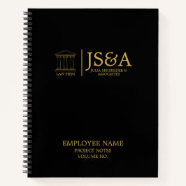 Black Gold Justice Columns Law Firm ノートブック