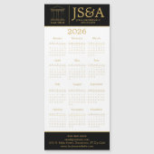 Black Gold Justice Columns Law Firm Logo 2026 (正面)