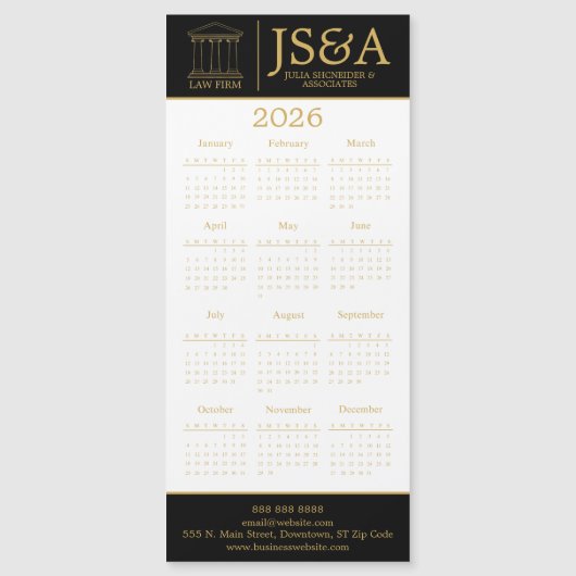 Black Gold Justice Columns Law Firm Logo 2026 (正面)