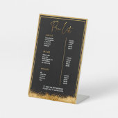 Black & Gold Lash Tech Price List | Luxury Beauty  台座サイン (正面)