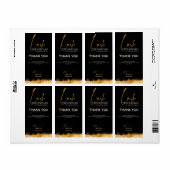 Black & Gold Lash Tech Seal Label | Luxury Beauty  ラベル (フルシート)