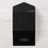 Black & Gold Logo Grand Opening オールインワン招待状 (外側)