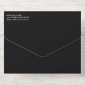 Black & Gold Logo Grand Opening オールインワン招待状 (背面)