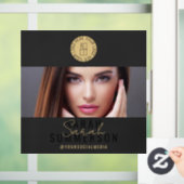 Black Gold Logo Social Media Makeup Studio ウィンドウサイン (ホーム)