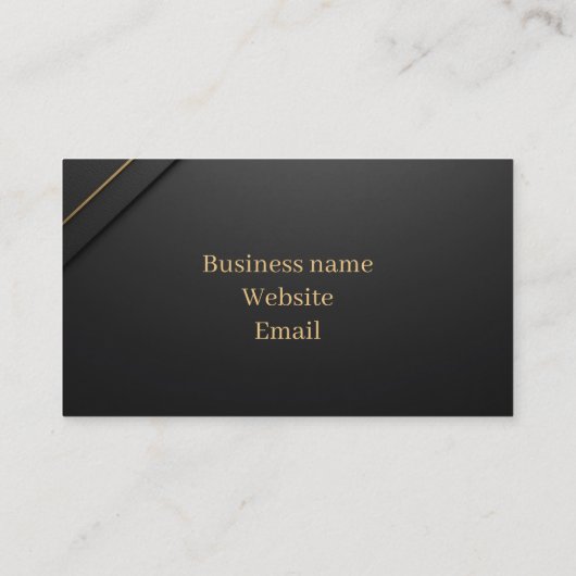 Black Gold Luxury Business Card 名刺 (裏面)