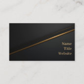 Black Gold Luxury Business Card 名刺 (正面)
