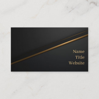 Black Gold Luxury Business Card 名刺