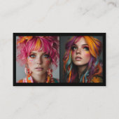 black gold makeup 3 photo Social Media Logo qr 名刺 (裏面)