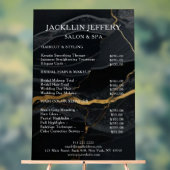 Black Gold Marble Acrylic Salon Sign アクリルサイン (ニュートラル)
