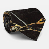 Black Gold Marble - ADD Text if desired ネクタイ (ロール)