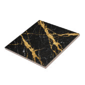 Black Gold Marble Luxe Pattern タイル (側面)