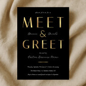 Black & Gold Meet and Greet Networking Business 招待状