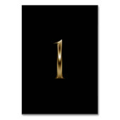 Black Gold Metallic Look Number 1 テーブルナンバー (裏面)