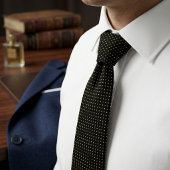 Black & Gold Micro Polka Dot ネクタイ