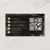 Black Gold Microblading QR Code 名刺 (裏面)