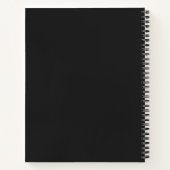 Black & Gold Minimalist Focus Journal ノートブック (裏面)