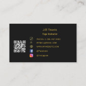 Black gold modern minimalist 名刺 (裏面)