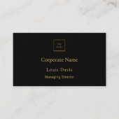 Black gold modern minimialst premium logo 名刺 (正面)