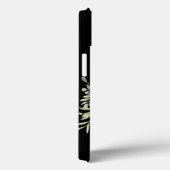 Black Gold Monogram Elegant Modern Greenery Case-Mate iPhoneケース (裏面 / 右)