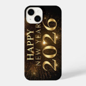 black gold new year phone case iPhoneケース (裏面)