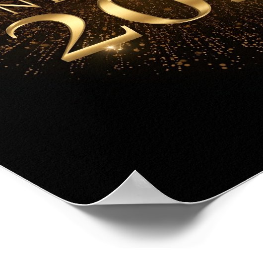 black gold new year poster 2026 ポスター (角)
