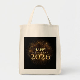 black gold new year tote bag トートバッグ