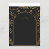 Black & Gold New Year's Eve Invitation an 招待状 (正面)