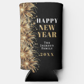 Black Gold New Year's Eve Party スリム缶クーラー (正面)