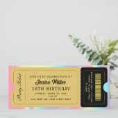 Black & Gold Party Ticket 招待状 (スタンド正面)