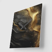 Black Gold Prinkle スクエア壁時計 (傾斜)